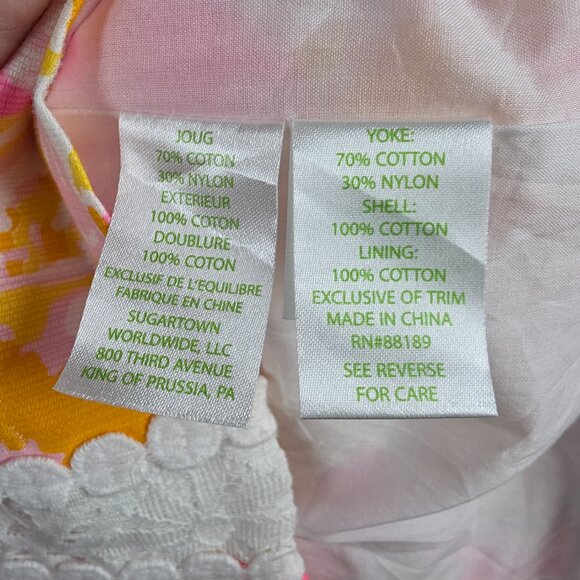Lilly Pulitzer Sofia Shift Dress Size 6 Kir Royal Pink Ooh La La Babydoll Fairy - Picture 14 of 15